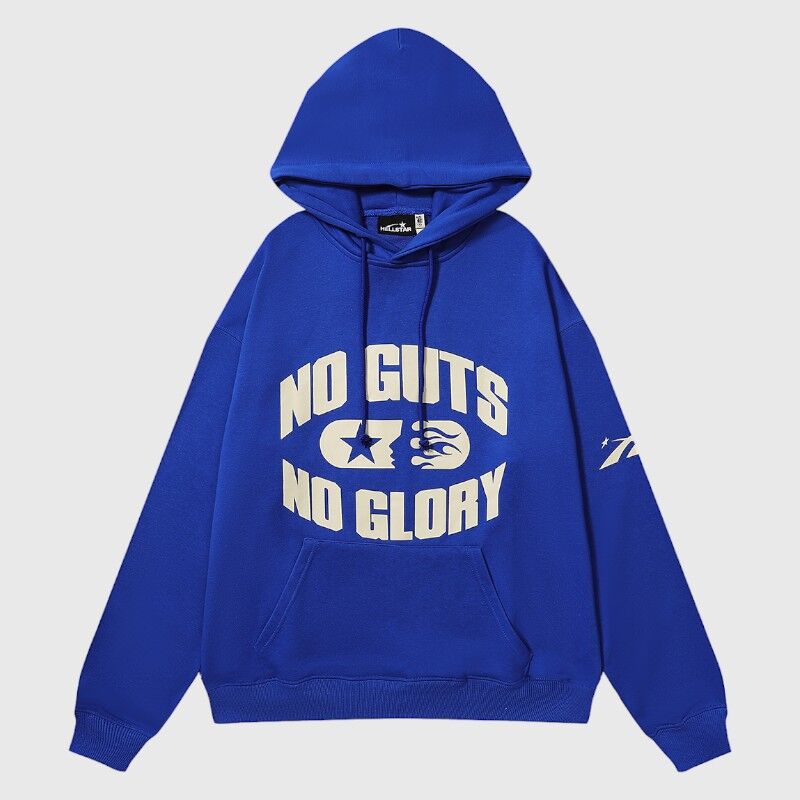 Hellstar No Guts No Glory! Hoodie Blue - Image 1
