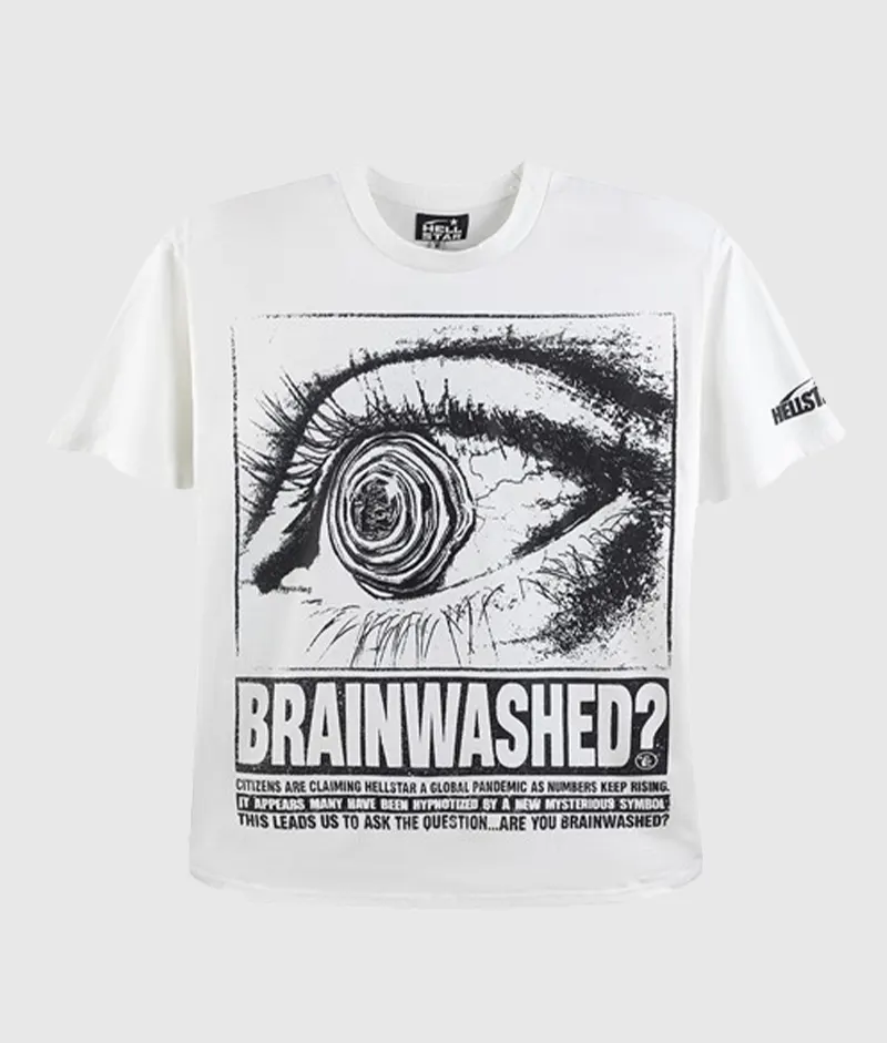 Hellstar Brainwashed White T-shirt - Image 1