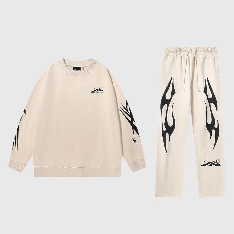 Hellstar Sports Tracksuit Cream - Image 1