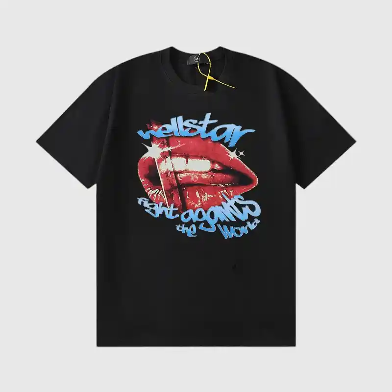 Hellstar Fight Against The World T- Shirt Black - Image 1