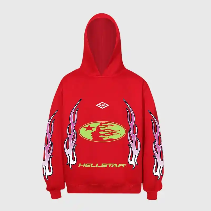 Hellstar Logo Print Hoodie