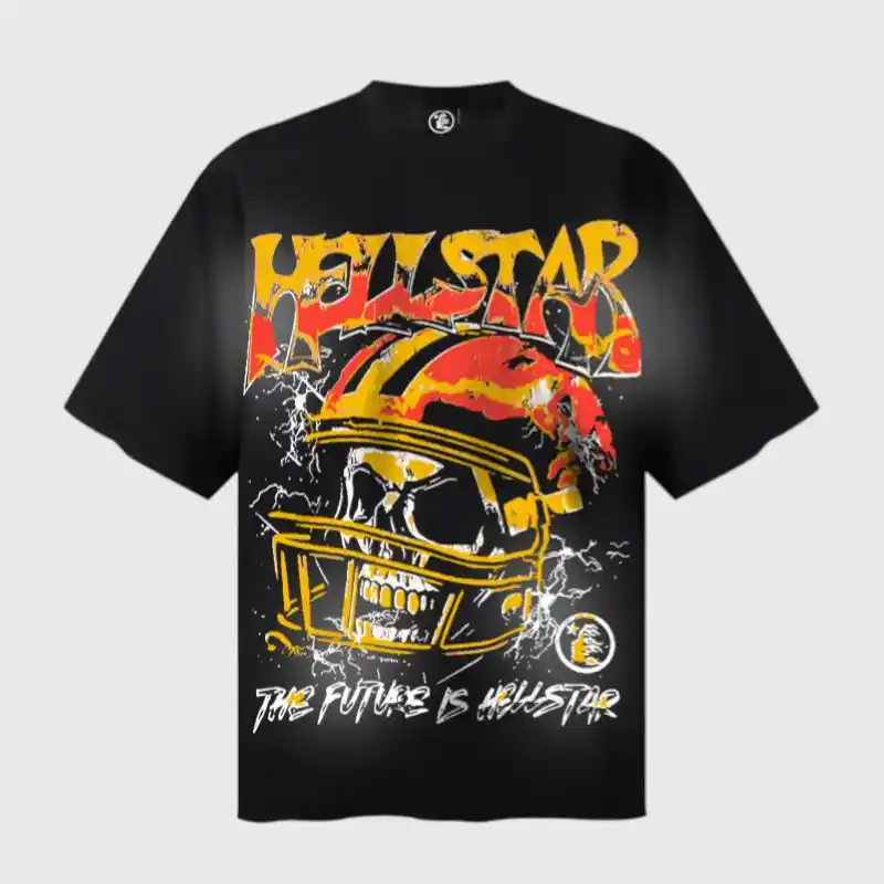 Hellstar Racing Skull Cotton T-Shirt